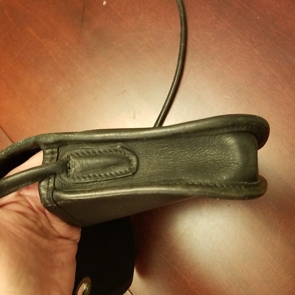 Coach Crossbody Leather Purse Black - Picture 6 of 8